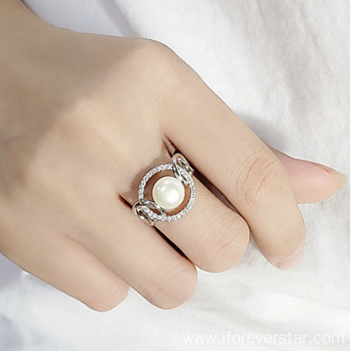 Popular Style Trendy Rings Pearl Jewelry Rings